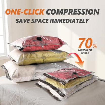 Rechargeable Wireless Pump Travel Vacuum Bags Set,Vacuum Storage Bags Portable Space Saver Bags for Travel, Home, Vacuum Compression Packing Seal for Clothes Seasonal Storage 15 Combo Set - size: 15 Combo Size