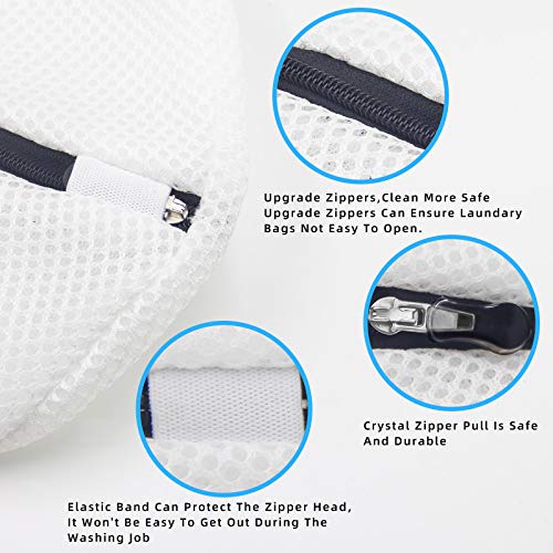 GOGOODA Mesh Laundry Bags for Delicates Durable Protective Wash Bags Travel Storage Bags for Intimates Lingerie 2PCS(2 Shoe wash Bags(10.23 * 16.53in)) - size: 2 Shoe wash Bags(10.23 * 16.53in)