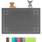 Darkyazi Pet Feeding Mat Large for Dogs and Cats,24"×16" Flexible and Easy to Clean Feeding Mat,Best for Non Slip Waterproof Feeding Mat. (Grey) - color: Grey