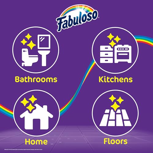 Fabuloso Cleaning Brush with Handle Compact Handheld Household Scrub Brush Kitchen Bathroom Baseboards Tile and Floors Firm Bristles Indoor Surface Cleaning White Purple 5.5 Inch Everyday Cleaning - size: Scrub Brush w/ Handle