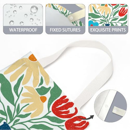 Boho Flower Car Trash Can, Car Trash Bag Hanging, Waterproof Cars Back Seat Hanging Organizer and Storage Trash Bags for Vehicle Travelling Camping - color: Flower09