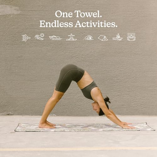 Nomadix Original Towel - Perfect for Beach, Pool, Travel, Camping, Yoga - Made with Recycled Materials - Super Absorbent - Sand Resistant - Banana Leaf Green - 72.5x30 - color: Banana Leaf Green