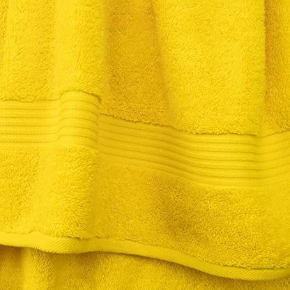 Cotton Paradise 100% Cotton Turkish Towel Set, Soft Absorbent Quick Dry, 6 Piece Towel Set, Yellow - color: Yellow