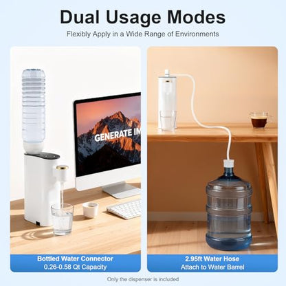 Instant Hot Water Dispenser, 1500W Electric Kettles, Countertop Instant Water Dispenser with 5 Temperatures & 2 Water Volume, Ideal for Home, Coffee Shop, Tea House