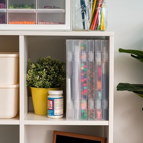 IRIS USA 6-Pack A4 File Box Paper Cases |Made in USA| Fits 8.5" x 11" Letter Paper, Portable & Stackable - Clear - size: 6 - Pack, style: Case (Clear)