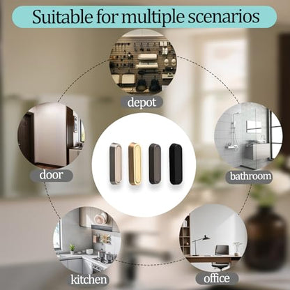 Baitiane Metal Folding Wall Hooks, 4 Color Foldable Hooks Set, Multi - Purpose Organizer for Keys & Items, Heavy - Duty & Space - Saving, Perfect for Home, Office