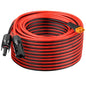 10AWG 75FT Solar to XT60i Extension Cable 3 6 10 35 50 75 100FT Heavy Duty Adapter Cable Connector XT60i Wire for Portable Power Station, Solar Panel, RV, Battery - size: 75FT