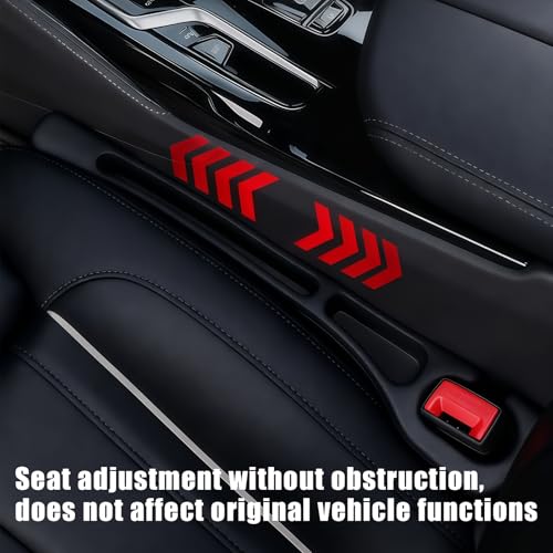 Car Seat Gap Filler Organizer 2 PCS Black Universal Seat Gap Plug Blocker Anti-Drop Console Catcher Phone Keys Storage for Car Truck SUV Auto Accessories Style1 - size: Style 1
