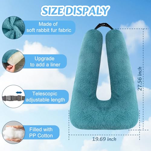 Swemos Travel Pillow, Car Pillow for Kids & Adults - Ergonomic Travel Pillows Sleeping Aid for Neck & Body Support, Car Travel Essentials Pillow on Road Trips-Gray (Green) - color: Green