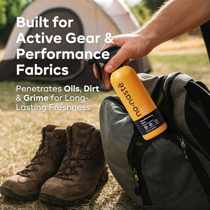 Nonaste Odor Eliminating Spray for Shoes, Gym Bags, Sports Gear & Yoga (16 Oz, Pack of 2) | Long-Lasting Fabric Refresher with Enzymes | Shoe Deodorizer & Gym Bag Deodorizer, Fabric-Safe - size: 16 Ounce (Pack of 2)