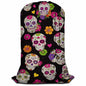 Swono Sugar Skull Drawstring Closure Dirty Clothes Bag Organizer, Heavy Duty Large Laundry Bag, Day Of The Dead Mexican Skeleton Floral Rip-Stop Bags for Camp Travel, Machine Washable, Spooky - color: Sugar Skull