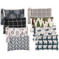 8 Pcs Canvas Cosmetic Bag, Multi-function Travel Makeup Bag Cosmetic Pouch with Zipper Travel Toiletry Bag Small Makeup Pouch Christmas Gifts Stocking Stuffers for Women - style: E