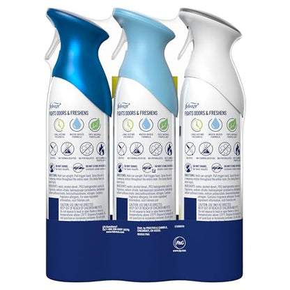 Febreze Air Mist, Air Freshener Spray, Odor Fighting Room Spray, Deodorizer for Home Bathroom Kitchen Office Apartment Dorm Room Classroom, Kitchen Base Mix, 8.1oz, 3ct - style: Kitchen Mix Pack
