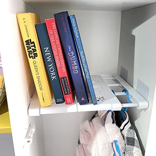 cOOva School Locker Shelf Organizer for Small Lockers, Work Accessories (1, 9.5''W/(10.25''-15.75'') L)