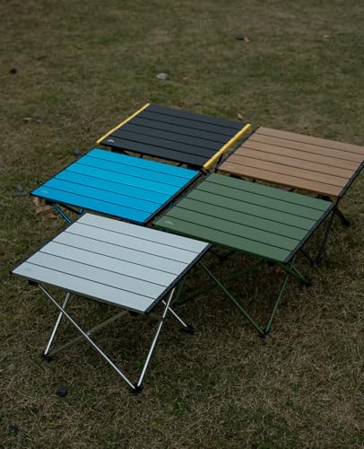 iClimb Ultralight Compact Camping Folding Table with Carry Bag (Black - S) - color: Black, size: Small