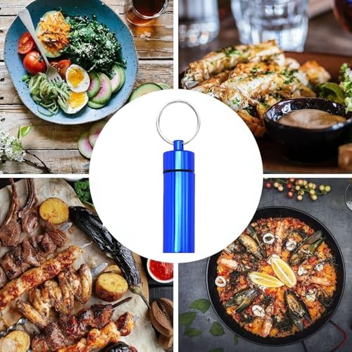 3 Pack Leak-Proof Bottle Portable Pepper Shaker Waterproof Aluminum Container for Outdoor Camping Trips Travel
