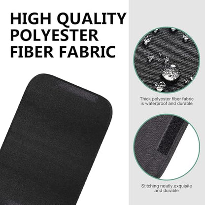 2PCS RV Door Window Shade Cover, Sunproof & Thermal Insulation Door Cover, Windbreak Vehicle Sunshade Privacy Window for Campers, Travel Trailer, Motorhomes, for Traveling, Camping (Black)
