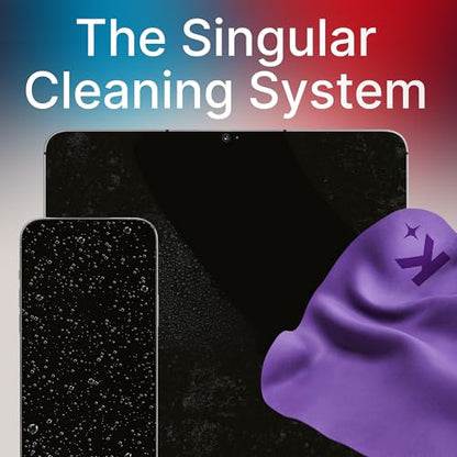 Koala Lens Cleaning Cloth | Japanese Microfiber | Glasses Cleaning Cloths | Eyeglass Lens Cleaner | Eyeglasses, Camera Lens, VR/AR Headset, and Screen Cleaning | Blue & Purple (Pack of 6) - color: Purple / Blue, size: 6 Pack