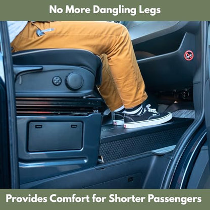 VanMart Vanspeed Sprinter Van Footrest Storage with Built-in Compartment - Reduces Leg Fatigue & Maximizes Cab Storage Space for 2007+ Mercedes Sprinter Crew, Cargo & Passenger Vans