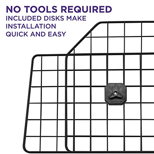 Pawple Dog Car Barrier for SUV's, Cars, Vehicles, & Trucks, Adjustable Large Pet Divider, Heavy-Duty Wire Mesh- Universal Fit - size: Updated 2025 Model