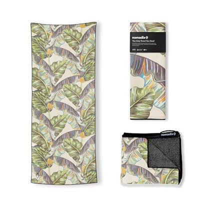 Nomadix Original Towel - Perfect for Beach, Pool, Travel, Camping, Yoga - Made with Recycled Materials - Super Absorbent - Sand Resistant - Banana Leaf Green - 72.5x30 - color: Banana Leaf Green