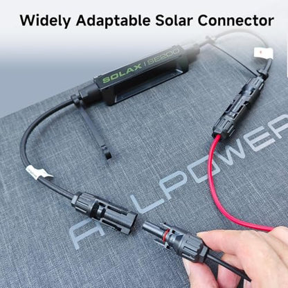ALLPOWERS R2500 V2 Solar Generator Kit with 400W Panel: 1920Wh LiFePO4, 2500W AC Output, 2x100W USB-C PD Fast Charging, 80% Charge in 1 Hour, for Home Backup Camping RV Off-Grid - color: R2500+400W SP037