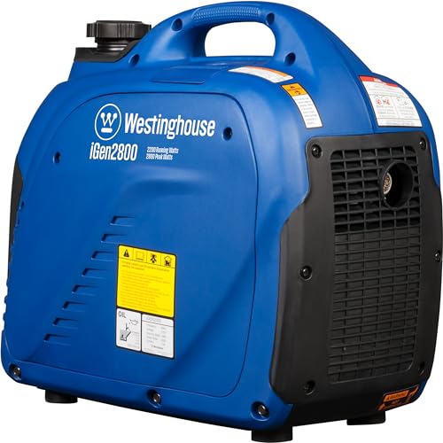 Westinghouse 2800 Peak Watt Super Quiet & Lightweight Portable Inverter Generator, Gas Powered, Parallel Capable, Long Run Time - style: 2800 Watts - Gas Only