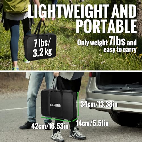 GARLLEN Folding Camping Table 176LBS Capacity, 4 Adjustable Height Roll-up Camping Table with Carrying Bag, Portable Aluminum Picnic Table for BBQ, Cooking, Outdoor, Tabletop 35" L x 16" W - size: Tabletop Size: 35"L x 16"W