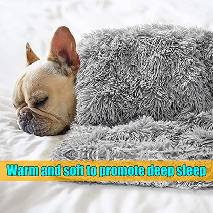 Pet Dog Bed Blankets, Fluffy Fleece Dog Throw Blankets Sleep Mat,Soft Puppy Blankets Cat Kitten, S M L XL,Fuzzy Reversible Sherpa Blanket for Bed, Couch, Sofa, Travel,Washable & Lightweight - color: Brown, size: 40 INCH X30 INCH