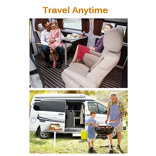RV Folding Table, Wall Folding Table, Wall Mount Dining Table with Folding Leg, Campervan and Motorhome Furniture Table (Color : B) - color: B