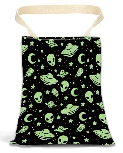 Car Garbage Can, Hanging Car Trash Can Bag for Vehicle, Cute Car Back Seat Organizer, Cute Green Alien - color: Cute Green Alien