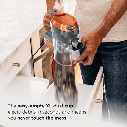 Shark Rocket Ultra-Light | Corded Stick Vacuum Cleaner for Carpet, Rugs & Hard Floors | Lightweight Hand Vacuum for Pet Hair & Upholstery | Swivel Steering | 2 Attachments | Gray/Orange | HV301 - style: Rocket Ultra-Light