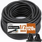 120 FT Wire Loom 1/2 Inch, Split Wire Loom Tubing Wire Conduit, Wire Protector Tubing – Black - color: 1/2" x 120ft-Black