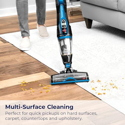 Bissell, 3061 Featherweight Cordless Stick Vacuum, Self-Standing, Electric Blue, Black - color: 3061