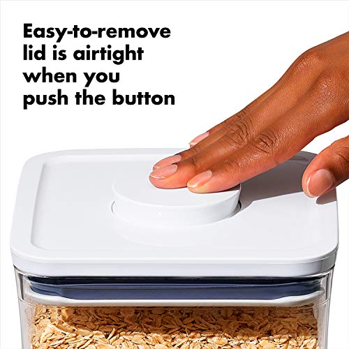 OXO Good Grips Storage Container Airtight | Stackable | For Pantry Organization | Dishwasher Safe | 5 Piece Set, Pack of 2 - color: White (Pack of 2)