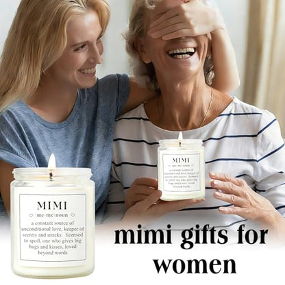 Funny Mimi Gifts, Birthday Mothers Day Christmas Gift for Mimi Grandma & Grandmother, Unique Present Ideas - Lavender Scented Candle - style: MIMI