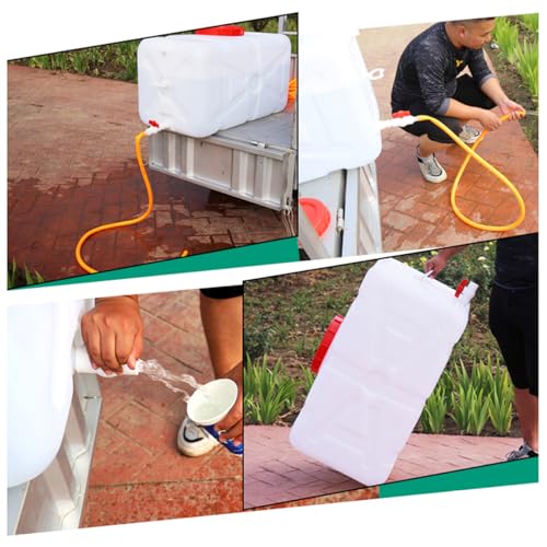 Plastic Water Tank 25L/35L/50L/80L/110L/200L Water Container，Rain Water Tank，Food-Grade Rectangular Thickened Water Tower with Faucet for Household Water Storage(Size:110L) - size: 110L