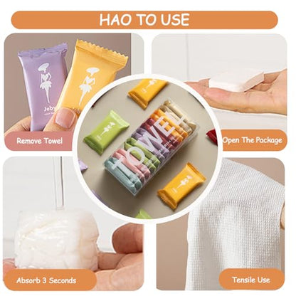 Disposable Compressed Towels Tablets,Portable Quick Absorbent large Size Face Wash Cloth,Reusable Cotton Facial Towel for Travel Outdoor Camping Hotel Gym hiking enthusiasts Daily Use (28PCS) - size: 1 Count (Pack of 28)