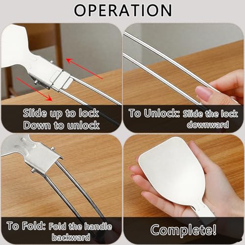 6Pcs Camping Cooking Utensil Set，Camp Kitchen Utensil Set，Stainless Steel Portable Folding Outdoor Cooking Utensil for RV Car,Tent Campers,Outdoor Picnics BBQ