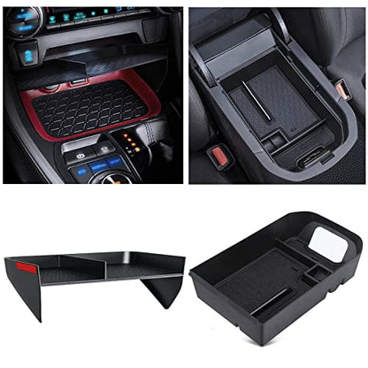 DIAMOOKY Upgraded Center Console Organizer Compatible with Toyota RAV4 2025 2024 2023 2022 2021 2020 2019 Interior Accessories, Gear Shift Storage Tray Secondary Box Insert Divider - 2pcs - size: 2019-2025(2pcs)