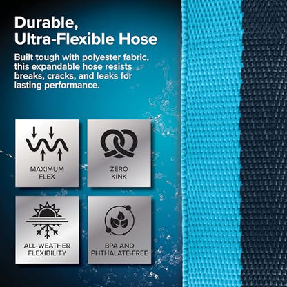 Camco EvoFlex2 50-ft Drinking Water Hose - RV Drinking Water Hose Reinforced with Fabric & Ultra Lightweight - Contains No Lead, No BPA & No Phthalate - Abrasion Resistant (22579) - size: 50-Foot, style: Expandable Fabric
