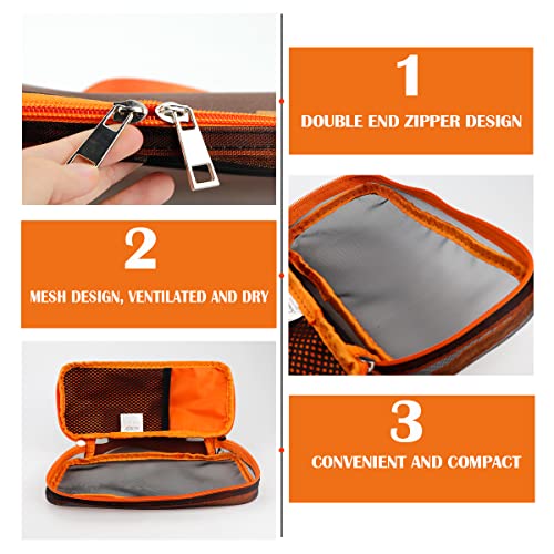 Cooking Utensil Storage Bag Grill Cookware Organizer Travel Set Portable Tableware Fork Spoon Chopsticks Organizer Tote for Outdoor Travel Picnic Camping（0range）