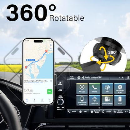 Car Phone Holder Compatible with Honda CRV CR-V 2023-2025 2026 7/9 inch Screen Cell Phone Mount with Dash Organizer Dash Storage Box 360° Rotation - size: 2023-2025 Honda-CRV 9-inch