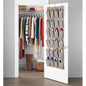 Whitmor Over the Door Shoe Organizer - 20 Section - Black Herringbone - size: 20 Pocket Black Herringbone