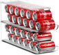 Sorbus Soda Can Organizer for Refrigerator Stackable Can Holder Dispenser with Lid for Fridge, Pantry, Freezer – Holds 12 Cans Each, BPA-Free, Clear Design, (2-Pack) - size: 2 Pack