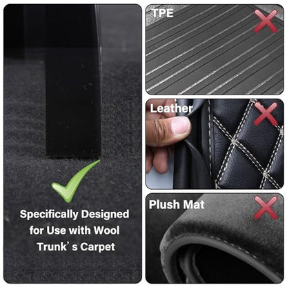 YOFIT Multipurpose Cargo Organizer Blocks Car Trunk Storage Organizer Blocks, Should Be Used with Wool Trunk's Carpet for Car/Truck/SUV/Van, Set of 4