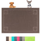 Darkyazi Pet Feeding Mat Large for Dogs and Cats,24"×16" Flexible and Easy to Clean Feeding Mat,Best for Non Slip Waterproof Feeding Mat. (Coffee) - color: Coffee