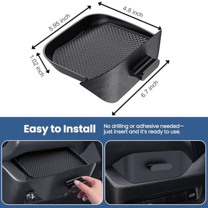 DIAMOOKY Upgraded Center Console Organizer Compatible with Toyota RAV4 2025 2024 2023 2022 2021 2020 2019 Interior Accessories, Drivers Side Cubby Drawer Organizer Storage Box - size: 2019-2025(1pcs)