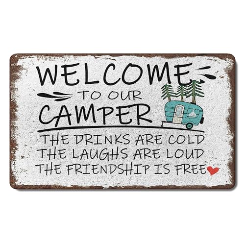Camping Camper Door Mat 17 x 30 - RV Mats for Inside and Outside,Camper Decorations and Essentials,Camping Decor for RV Campers, Camper Accessories,Camper Gifts for Camping Lovers - color: Color 30