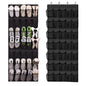 Over The Door Shoe Organizer, 35 Mesh Pockets Shoe Rack for Closet, Entryway, Bathroom, Heavy-Duty Hanging Storage for Sneakers, Heels, Flip Flops & More (Black)